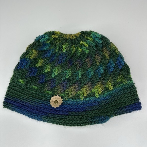 Created By‎ Cyd Handmade Crochet Beanie Hat Alpaca Textured Knit Winter Cap NEW main image 9
